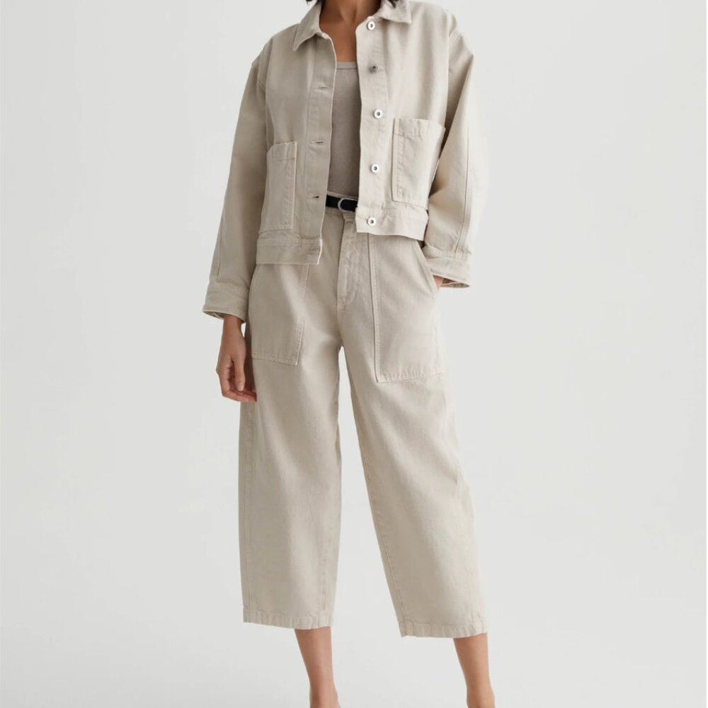 AG Camille Utility Barrel Jeans, NWT